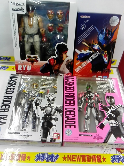 6/13 買取情報！その1！SHフィギュアーツの仮面ライダー等いろいろ買い取りました!【 ＃メディオ!沖新 】