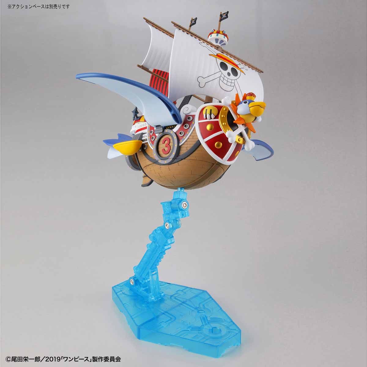 劇場版 One Piece Stampede に登場する皇帝ペンギンの装いのサニー号が大空に舞い上がる ワンピース偉大なる船 グランドシップ コレクション サウザンド サニー号 フライングモデル 発売 メディオ 情報