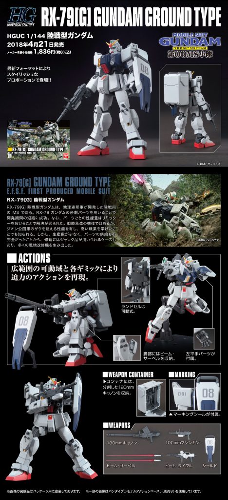 HGUC 1/144 陸戦型ガンダム」再販入荷 | メディオ!情報