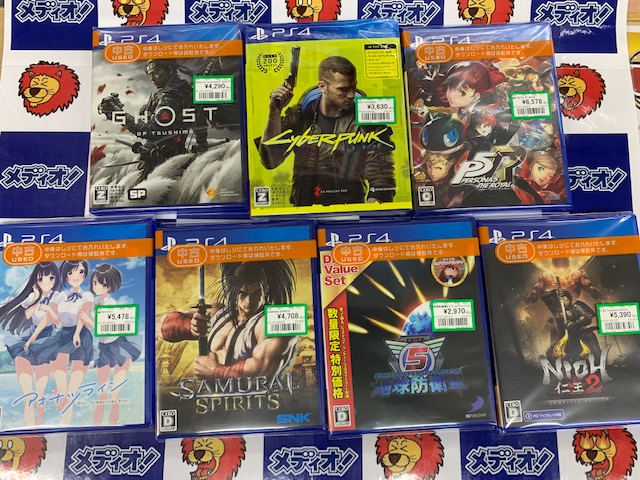 PS4なゲームソフト買い取りました!!(=ﾟωﾟ)ﾉ