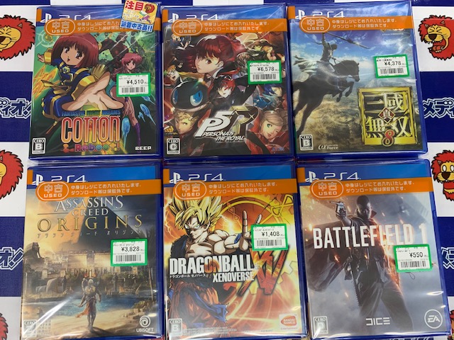 PS4なゲームソフト買い取りました!!(=ﾟωﾟ)ﾉ