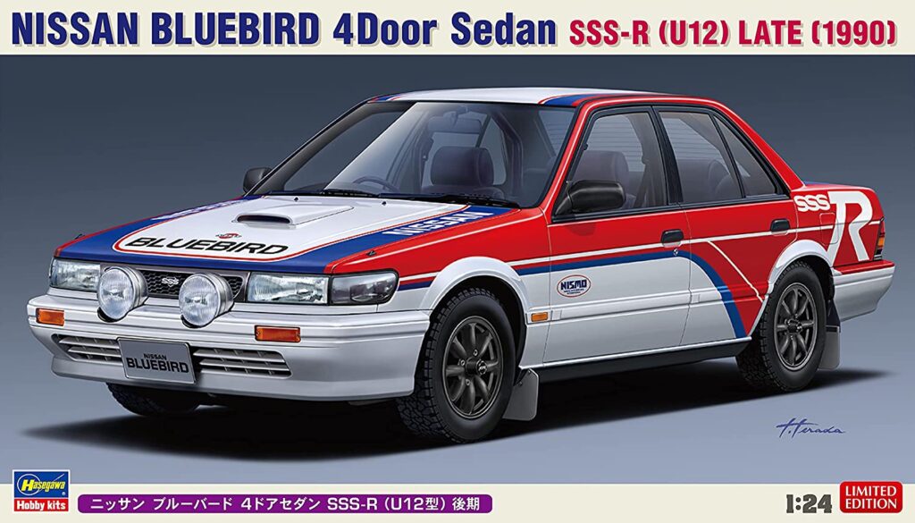 「1/24ニッサン ブルーバード 4ドアセダン SSS-R（U12型）後期」