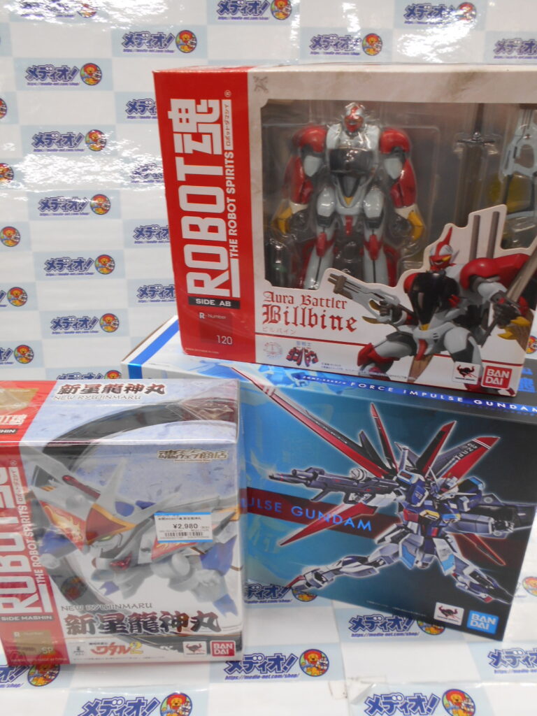 ロボットアニメ系完成品TOYを買い取らせていただきました。