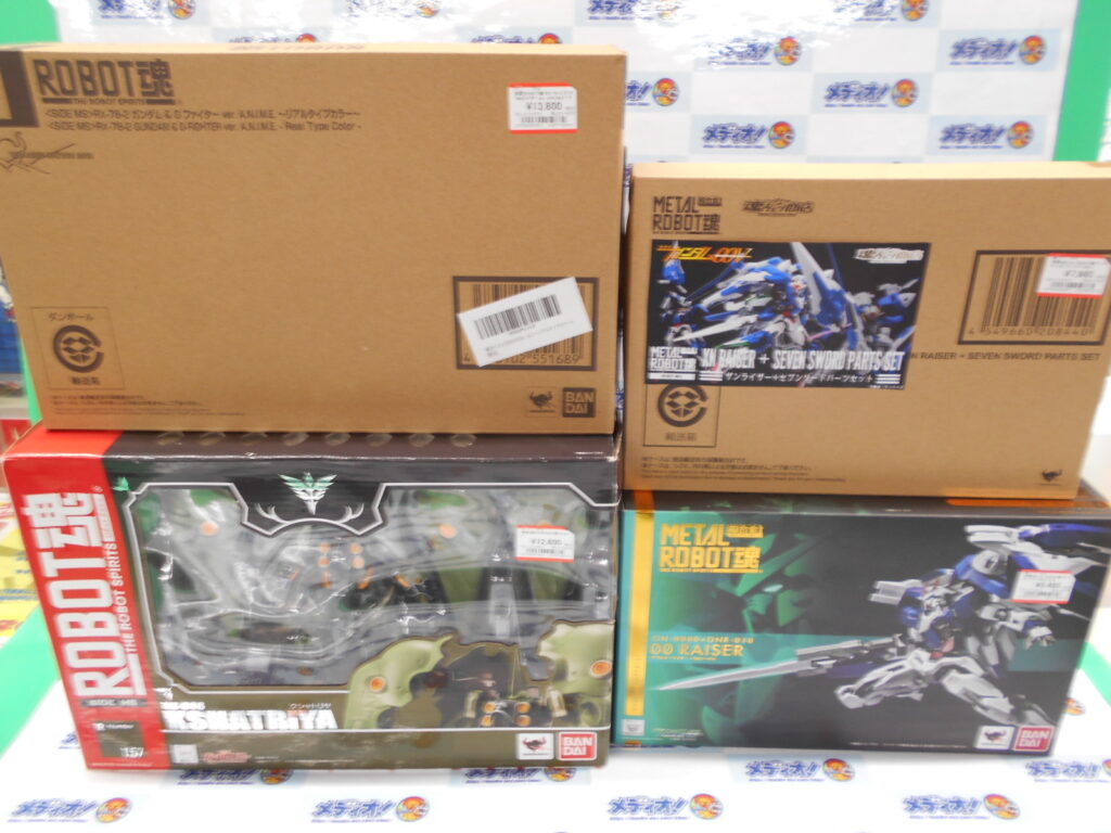 ガンダム関連の完成品ＴＯＹを買い取らせていただきました。