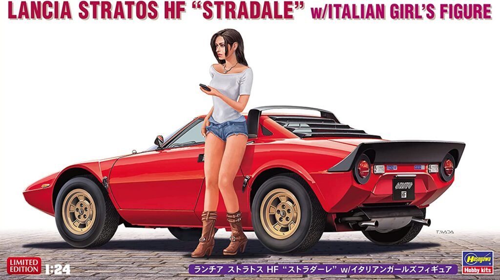 1/24ランチア ストラトス HF `ストラダーレ`w/イタリアンガールズフィギュア