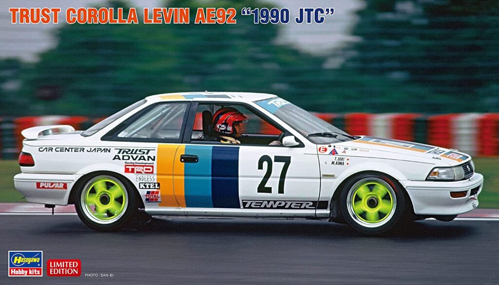 1/24トラスト カローラ レビン AE92 1990 JTC プラモデル 20564