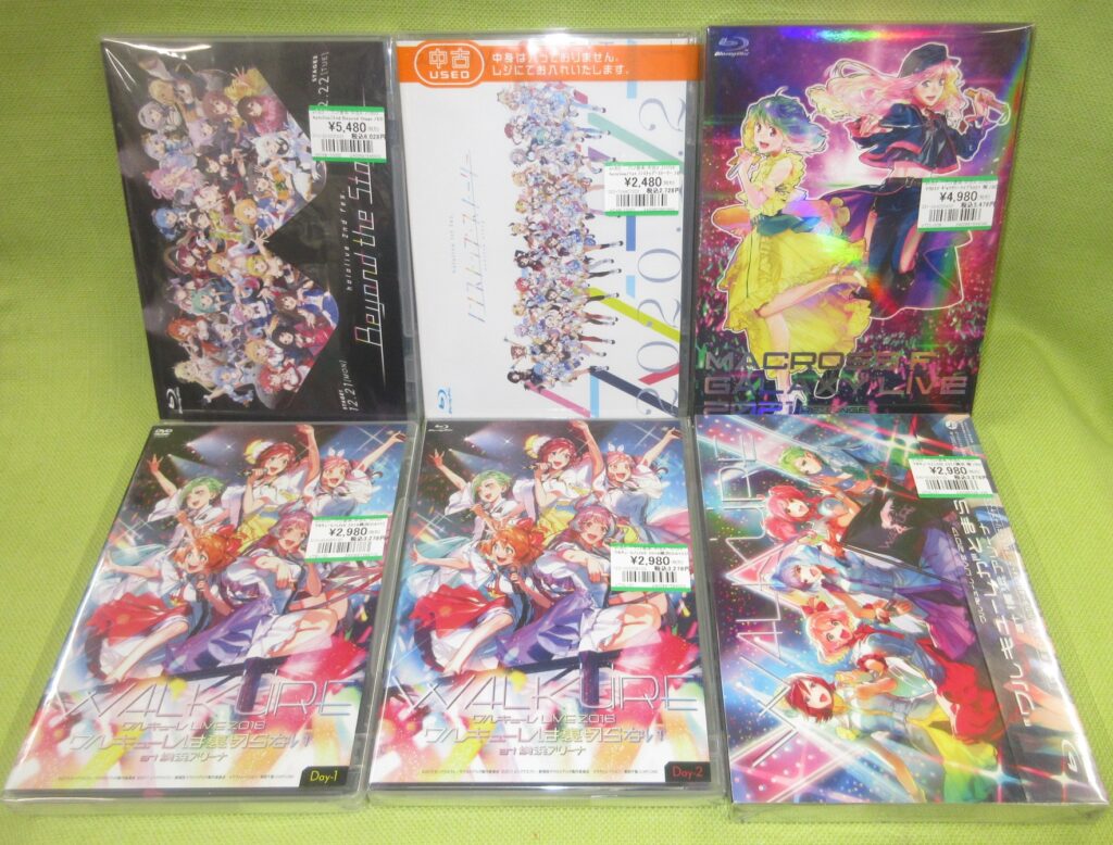 アニメ関連「LIVE BD」も買取りました(◍•ᴗ•◍)♡ ✧*。