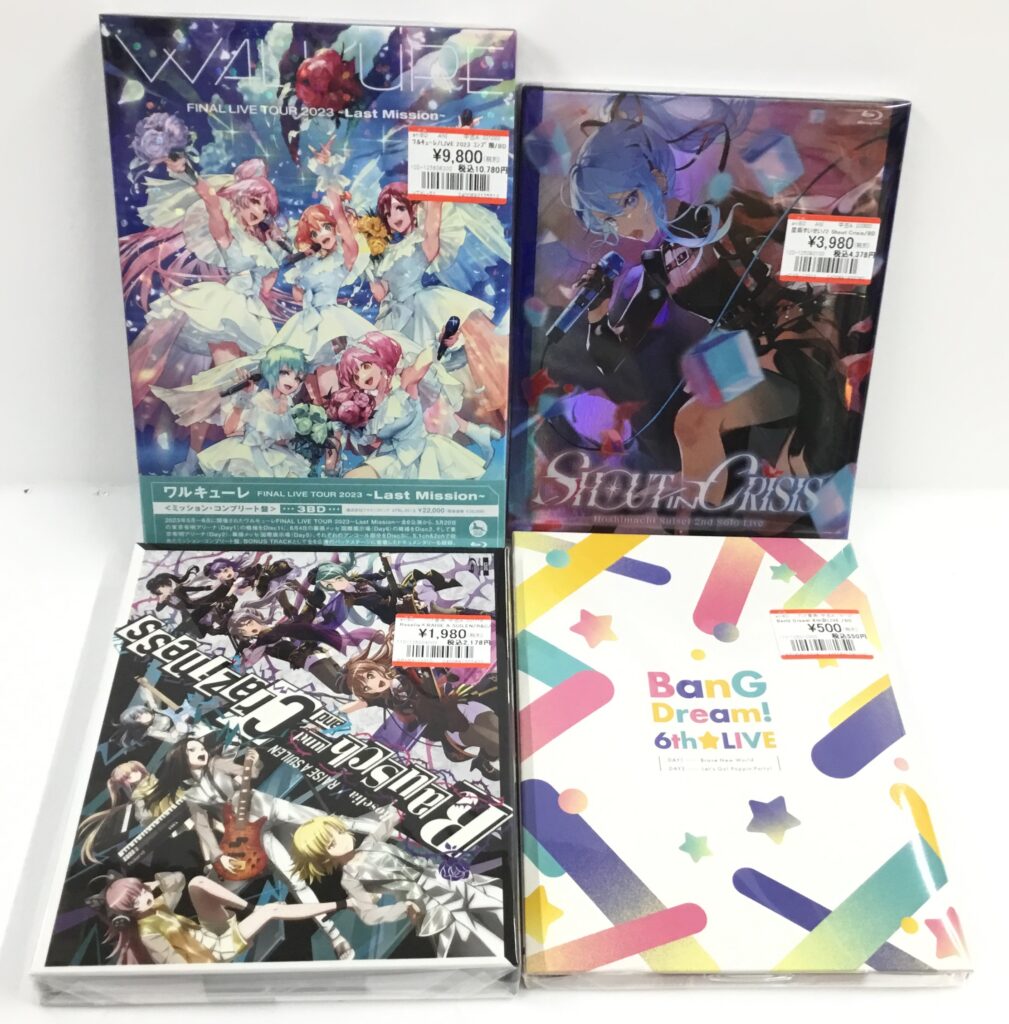 アニメ関連LIVE Blu-rayも買取りました！