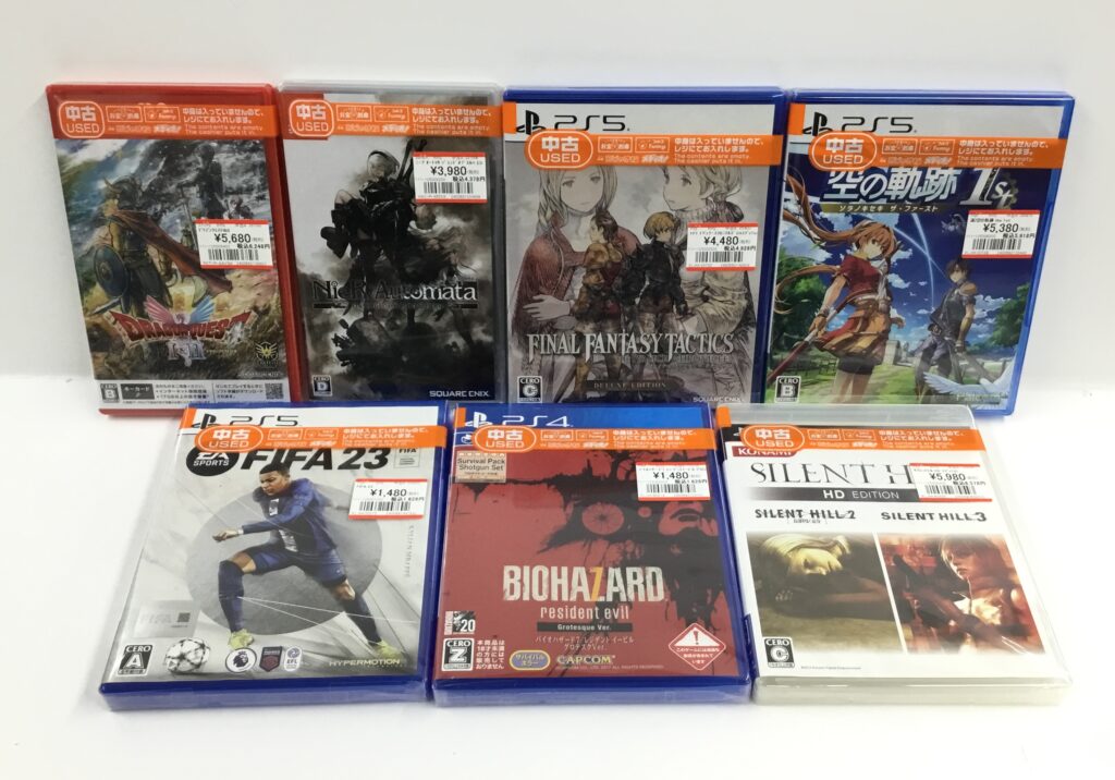 新作ゲームソフト等いろいろ買取りました！！