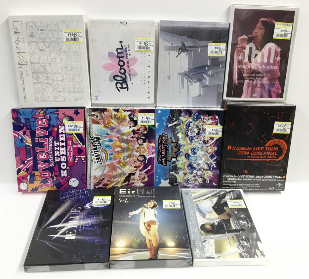 LIVE系Blu-rayを買取りました!!