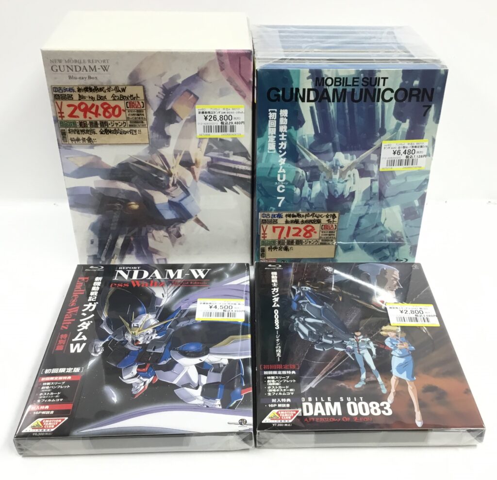 ガンダムシリーズのアニメを買取りました!!