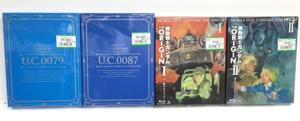 ガンダムシリーズのアニメBD買取りました!!