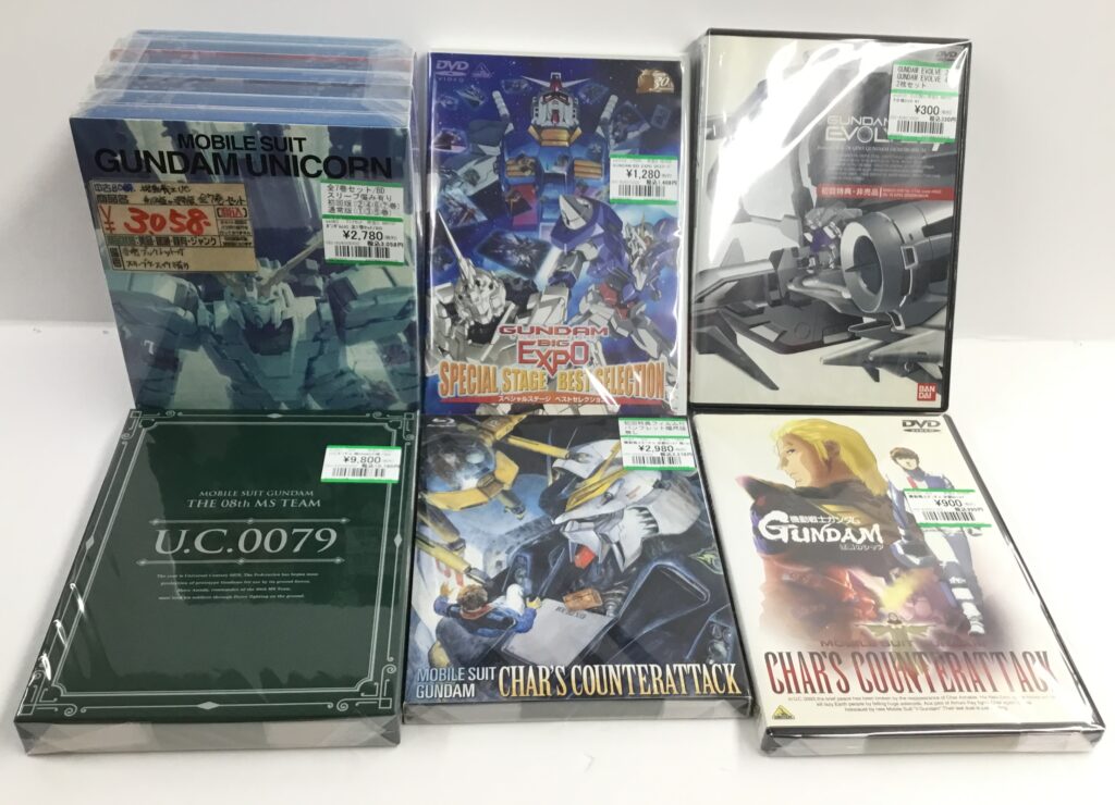 ガンダムシリーズのアニメBD＆DVD買取りました!!