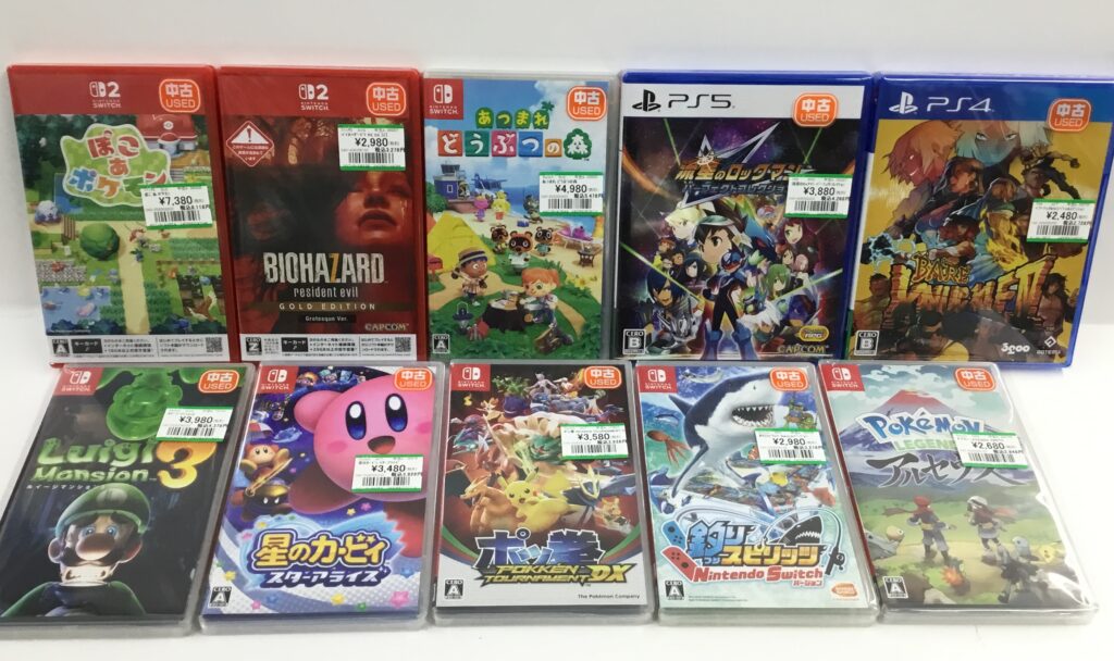 新作＆人気作ゲームソフト買取りました!!