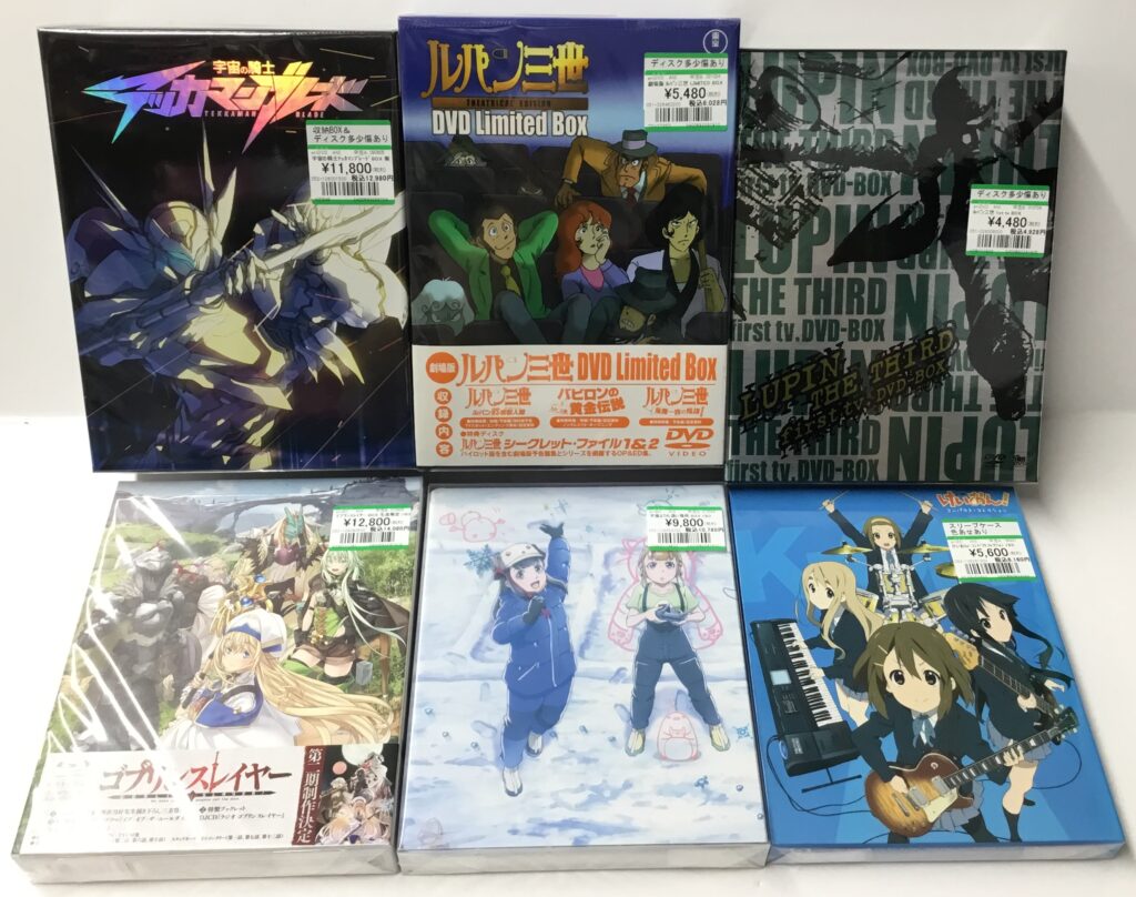 アニメBD＆DVD-BOXを買取りました!!