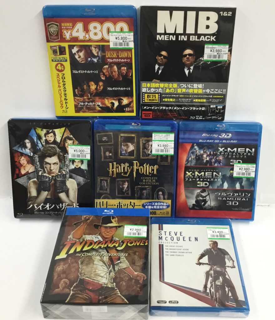 主に洋画コンプリート系BDを買取りました!!