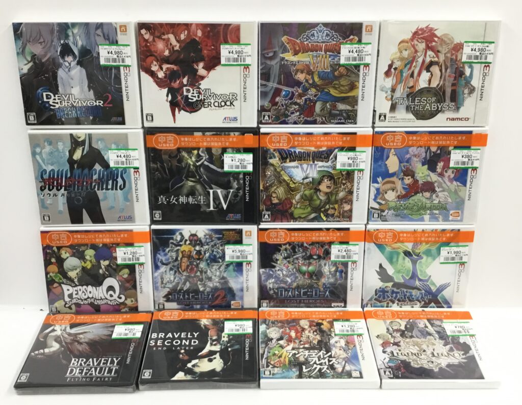 レトロゲームより3DSソフトを買取りました!!