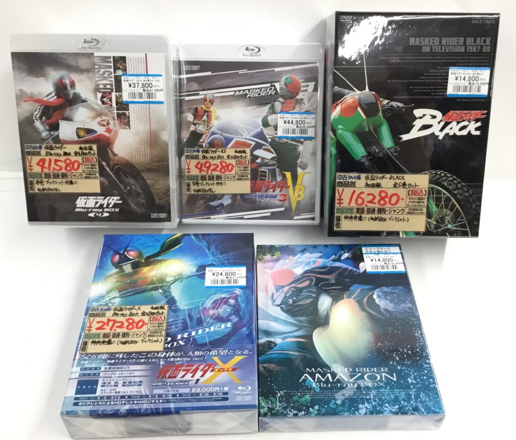 特撮BD＆DVD全巻セット買取りました!!