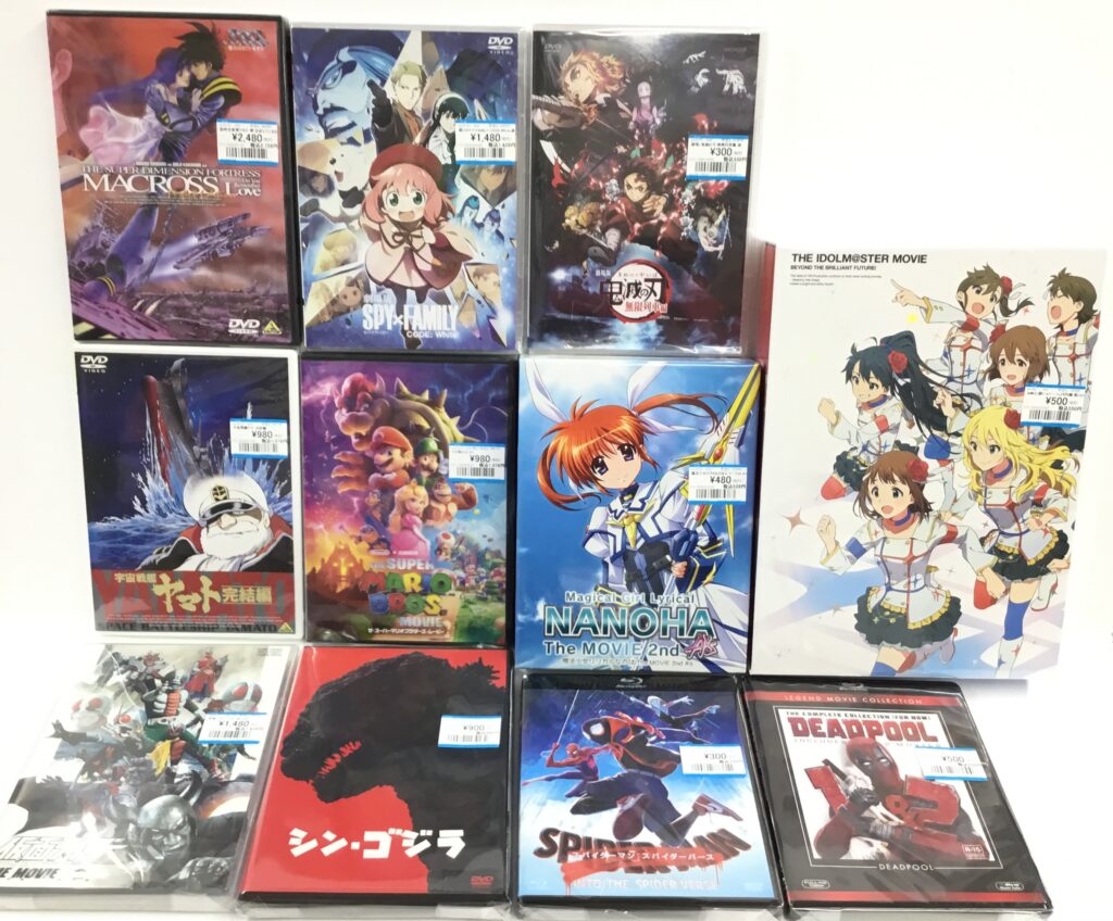 劇場版アニメ＆特撮＆洋画BD＆DVD買取りました!!