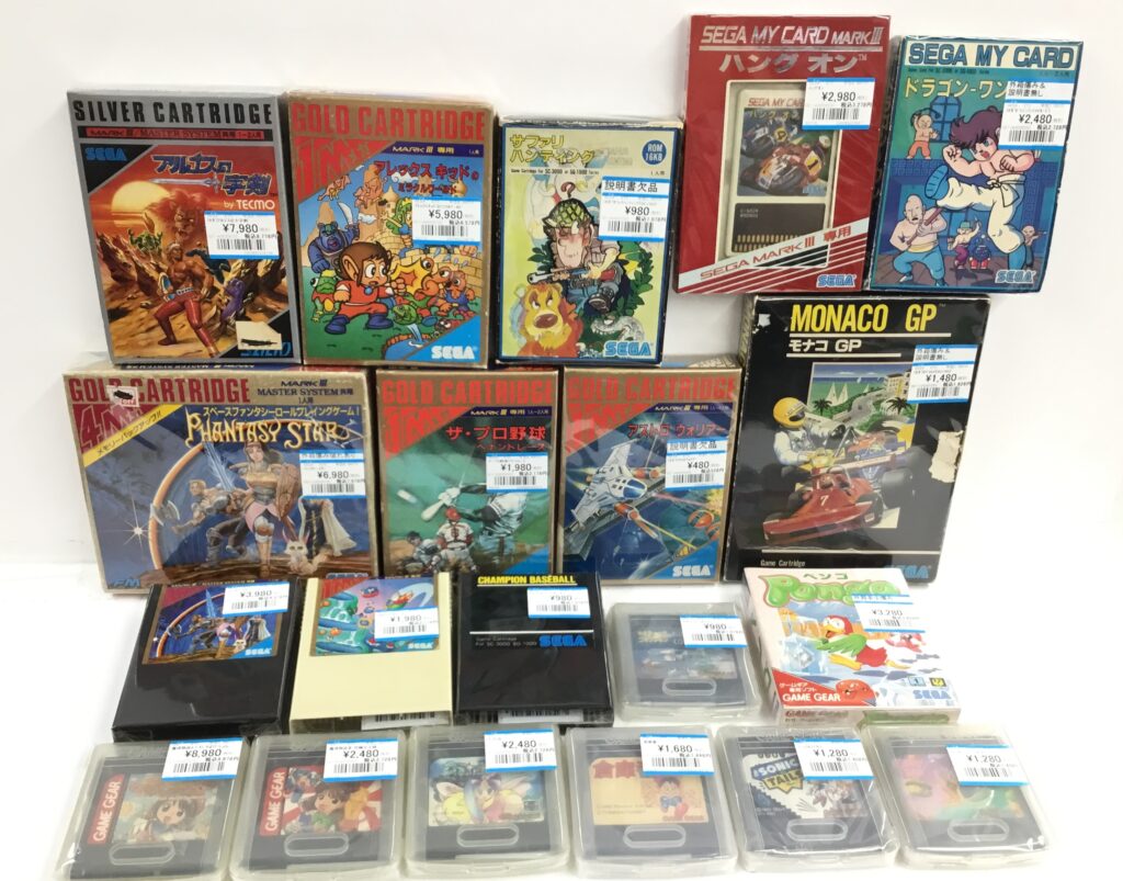 レトロゲームよりSEGAソフト色々買取りました!!