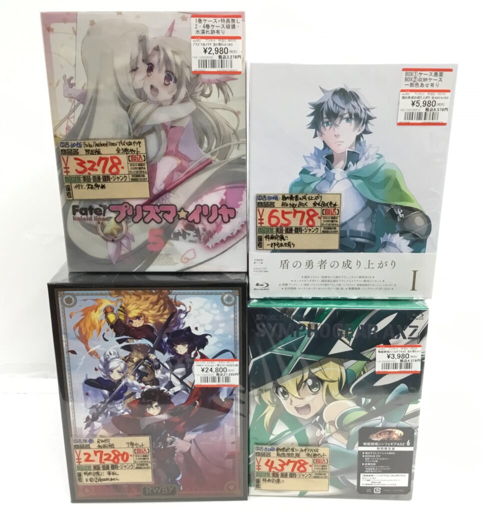 アニメBD全巻セット等買取りました!!